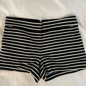 Bcbgmaxazria Shorts Bcbg Striped Black And White Shorts Size Medium